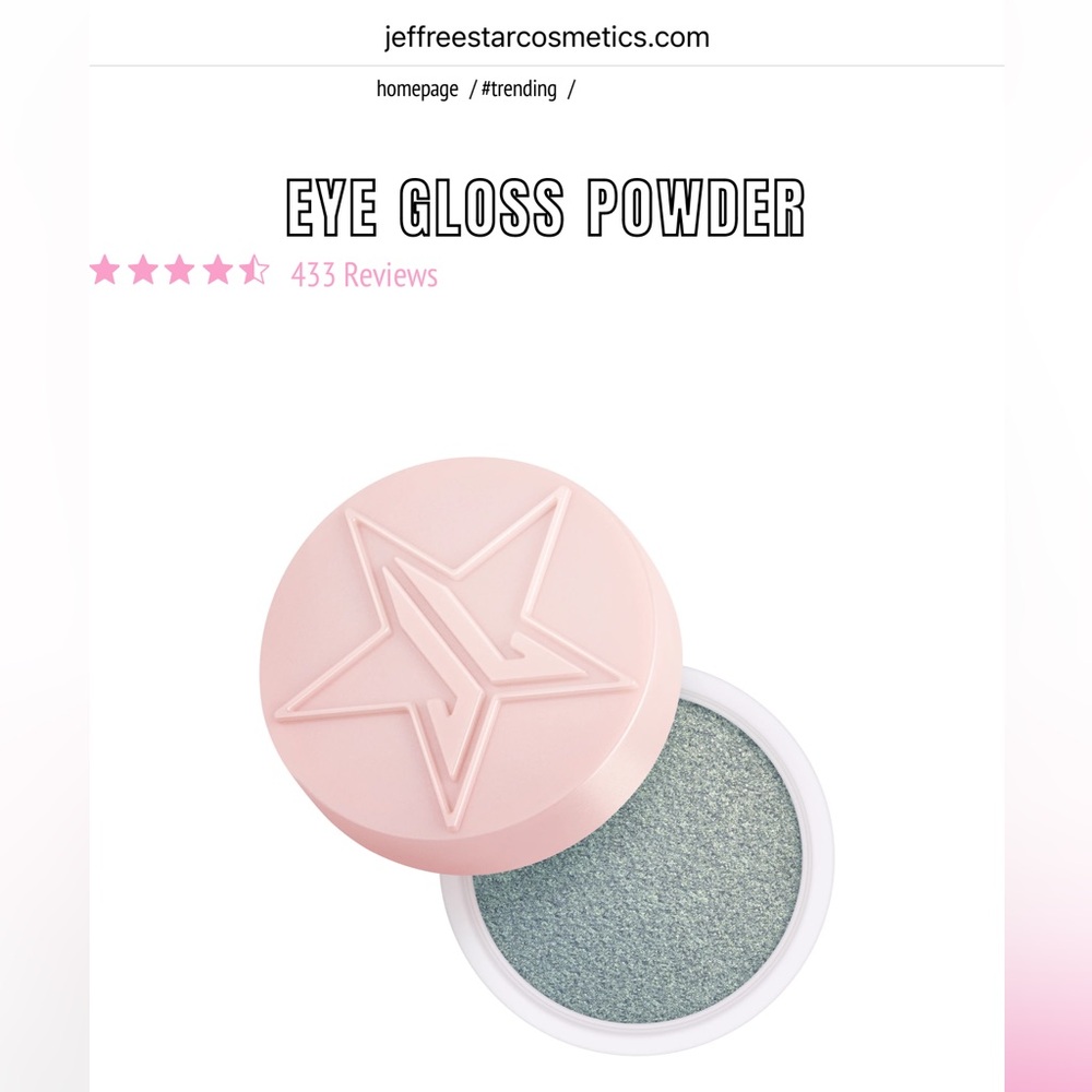 Jeffree Star Eye Gloss Powder - Brain Freeze (new in box)